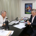 El intendente Guillermo Britos fue recibido por el ministro de Transporte, Jorge D’Onofrio, para buscar soluciones respecto al transporte público local